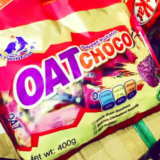 ภาพหน้าปกสินค้าข้าวโอ๊ตอัดแท่ง Oat Choco ข้าวโอ้ต รสมันม่วง จากร้าน tonytan_18 บน Shopee