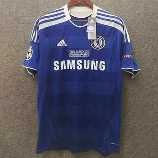 [retro Issue] Chelsea 2011-12 ย้อนยุค S-XL 8#LAMPARD 9#TORRES เสื้อกีฬาแขนสั้น ลายทีมเหย้า