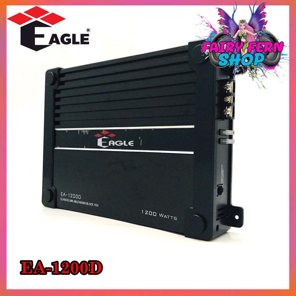 เพาเวอร์แอมป์ติดรถยนต์แรงๆeagle-รุ่น-ea-1200d-class-d-สีดำ-กำลังขับ1200watt-ขับเบส-เครื่องเสียงรถยนต์-ขายดี-ampติดรถยนต์