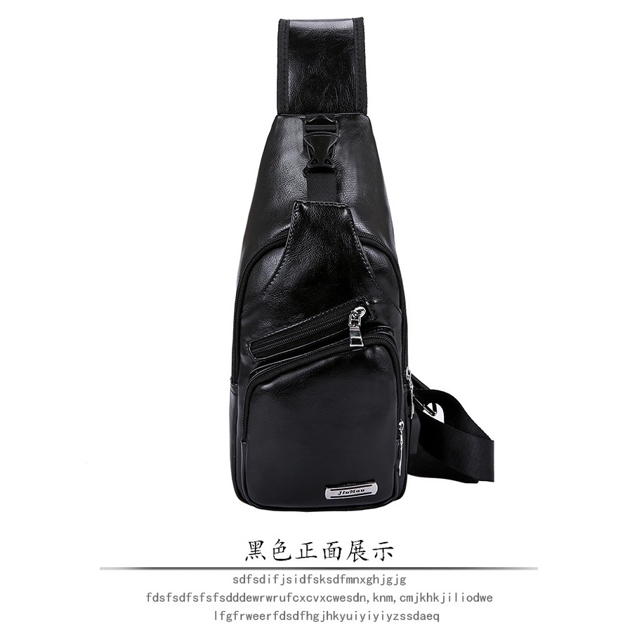 easy-กระเป๋าสะพายไหล่-กระเป๋าคาดอก-แบบหนัง-สไตล์เกาหลี-รุ่น-291