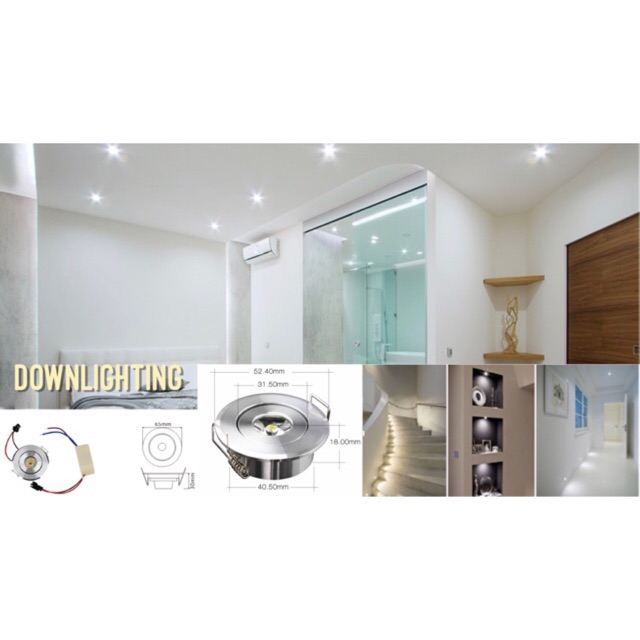 ดาวไลท์-1031-หน้าเงิน-downlight-led-1-w