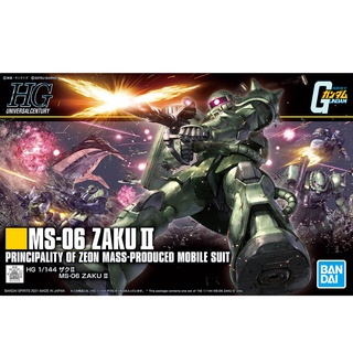 สินค้า Bandai HG MS-06 Zaku II 4573102615459 (Plastic Model)