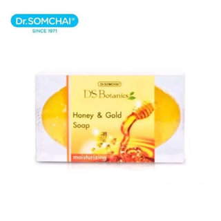 Dr.Somchai Honey&Gold Soap 80 g. ดร.สมชาย สบู่น้ำผึ้งและทองคำบริสุทธิ์ 80 g.