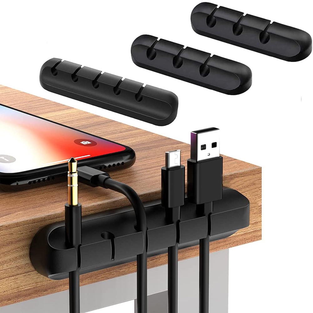 silicone-usb-cable-organizer-stand-desk-tidy-management-clip-mouse-keyboard-stand-headphone-cable-organizer