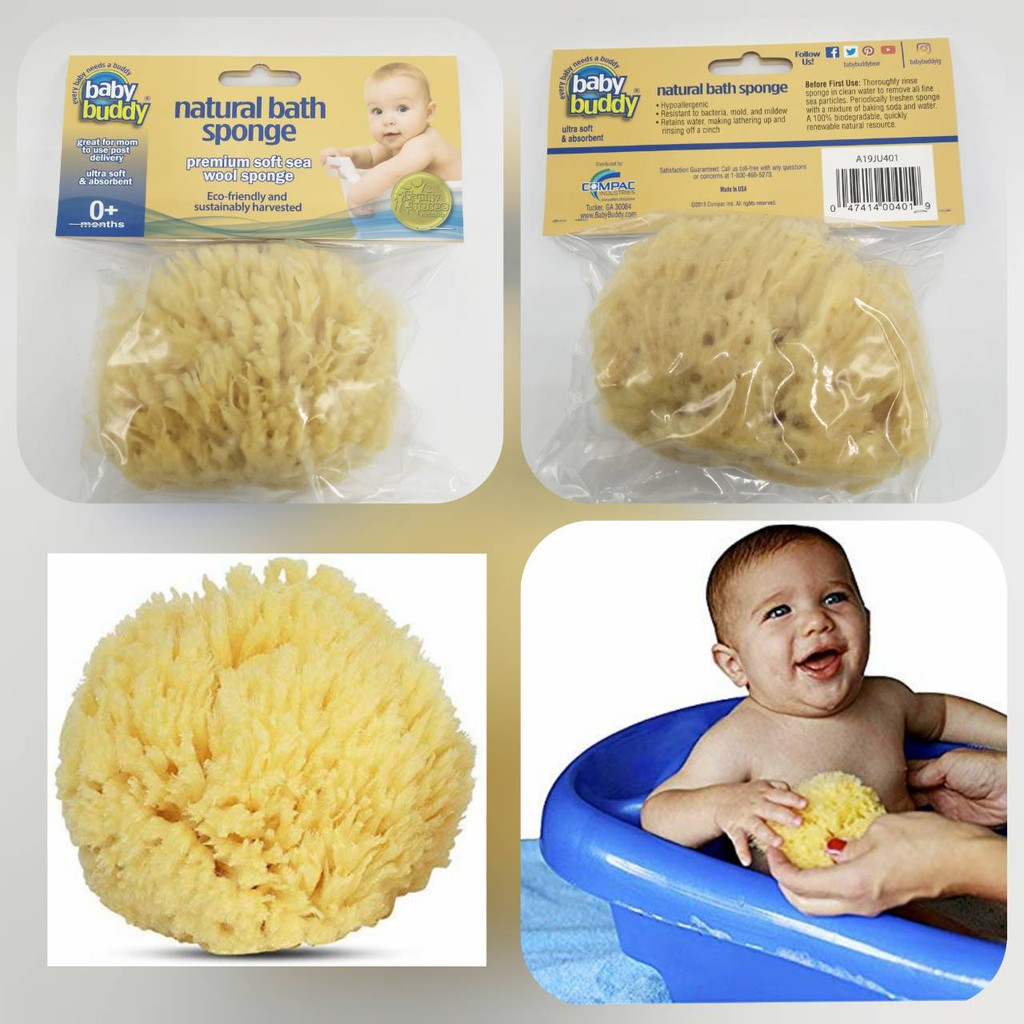 Baby buddy natural bath deals sponge