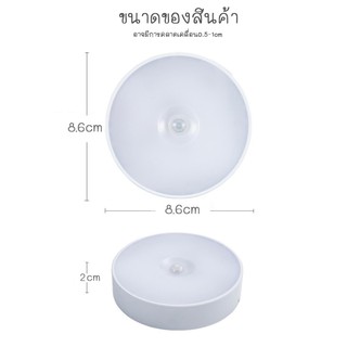 ภาพขนาดย่อของภาพหน้าปกสินค้าพร้อมส่ง/Hiidealife/ LEDไฟเซ็นเซอร์ 8.6cm/ ไฟติดห้องนอน โคมไฟอัตโนมัติในบ้าน โคมไฟแบบชาร์ต จากร้าน hiidealife บน Shopee ภาพที่ 8