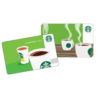 ภาพขนาดย่อของสินค้าบัตรสตาร์บัค Starbucks card  มูลค่า 200 บาท (100บาท2ใบ)