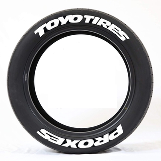 ภาพขนาดย่อของสินค้าTOYO TIRES PROXES Universal personality car sticker tire sticker Wheel Sticker Motorcycle 3D English letter