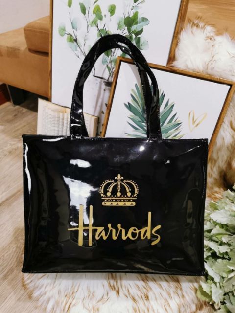 นาทีทอง-กระเป๋า-harrods-london-top-handle-แท้-ขนาดใหญ่-พร้อมส่ง