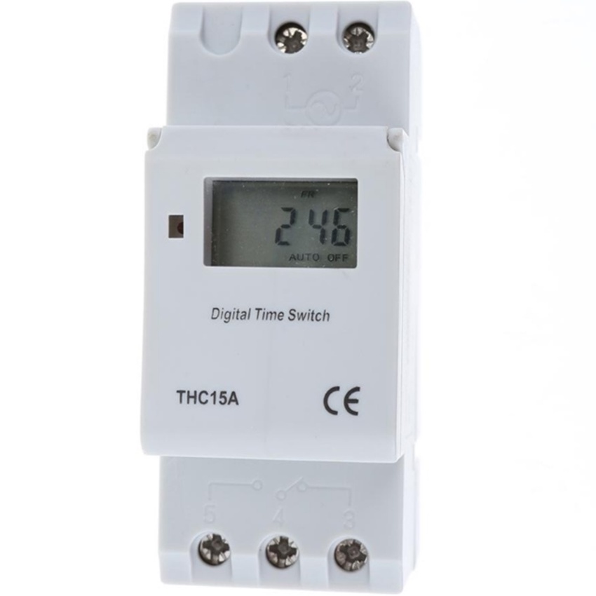 timer-switch-thc15a-เครื่องตั้งเวลาดิจิตอล-16-โปรแกรมมีให้เลือกตามการใช้งาน-220v-หรือ-24v-หรือ-12v