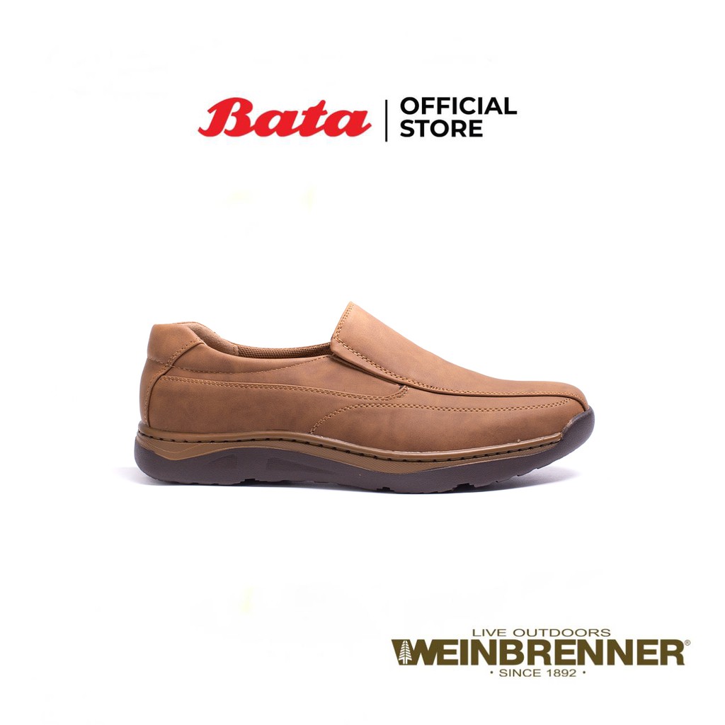 bata-บาจา-รองเท้าลำลองชาย-รองเท้าคัทชูชาย-หนังกลับ-ยี่ห้อ-weinbrenner-รุ่น-myway-สีน้ำตาล-8515028