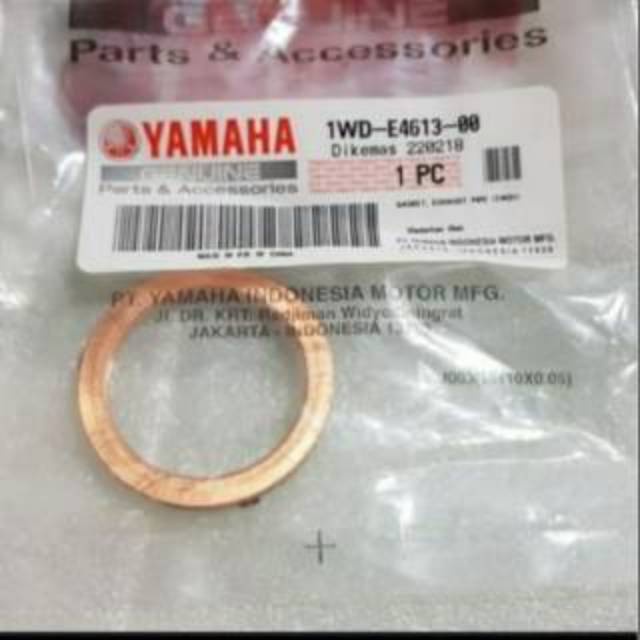 1wde461300-ปะเก็นคอท่อไอเสีย-xmax-yzf-r3-r3-mt-03-yamaha-แท้-ปะเก็นคอท่อ-x-max-ปะเก็นท่อ-1wd-e4613-00