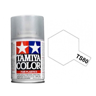 สินค้า TAMIYA 85080 TS-80 FLAT CLEAR สีสเปรย์ทามิย่า พ่นโมเดล