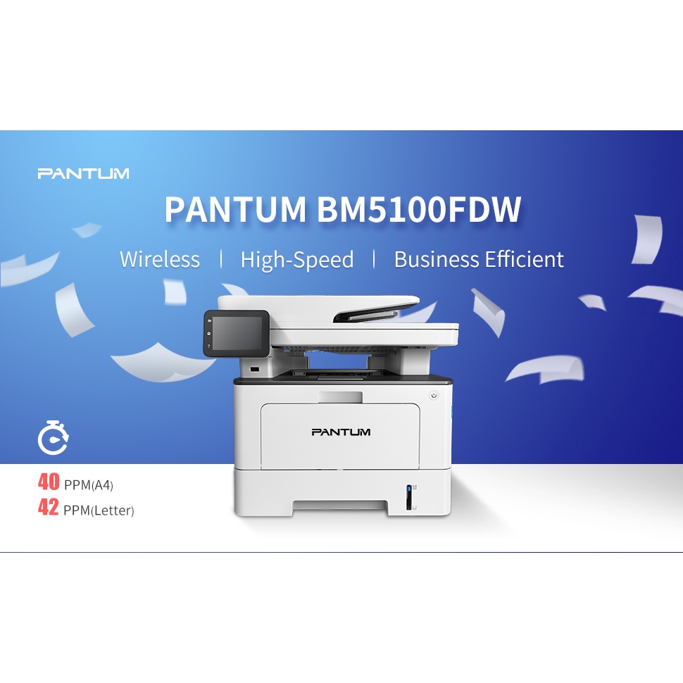 PRINTER (เครื่องพิมพ์) PANTUM BM5100FDW (WHITE) | Shopee Thailand