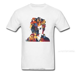 T-shirt  เสื้อยืด พิมพ์ลายการ์ตูนนักร้อง Bob Dylan Folk Singer Star Tour สีขาวS-5XL