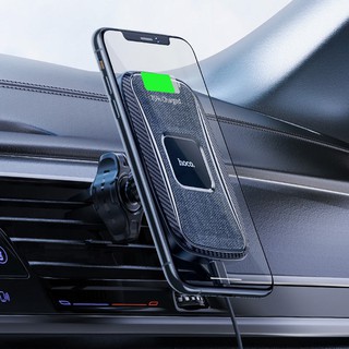 HOCOเครื่องชาร์จไร้สายรถยนต์Car wireless charger “CA75 Magnetic” dashboard and air outlet