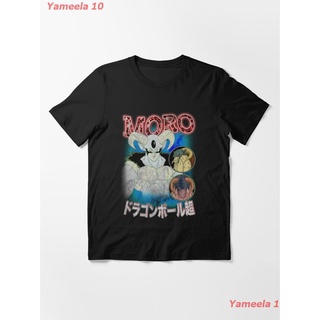 เสื้อยืดผ้าฝ้ายพิมพ์ลายขายดีMoro Dragon Ball Super Vintage Bootleg Rapper (Japanese) Essential T-Shirt ดราก้อนบอล ​หมายเ