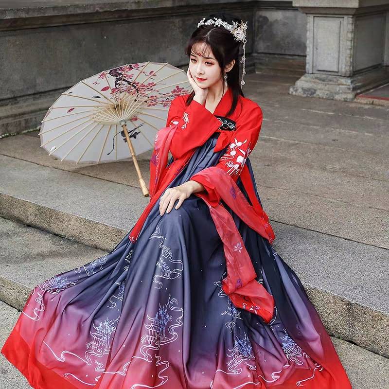 สไตล์จีน-สมัยโบราณ-เสื้อผ้าจีนฮั่น-hanfu-นางฟ้า-แต่งตัว