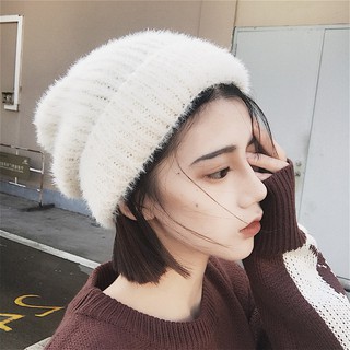หมวกถัก ผ้าวูล แบบหนา ให้ความอบอุ่น เข้ากับทุกการแต่งกาย สไตล์ญี่ปุ่น และฮ่องกง แฟชั่นฤดูใบไม้ร่วง และฤดูหนาว สําหรับนักเรียน