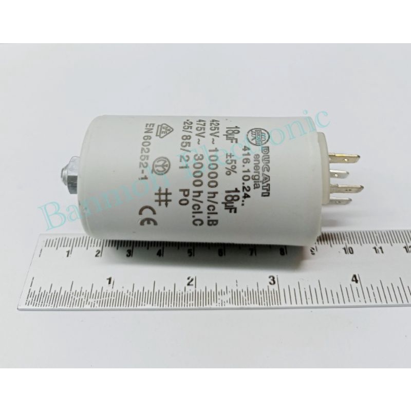 18uf-450v-capacitor-motor-แบบน็อต-18uf450v-ของแท้เกรดดี100-made-in-romania-คาปาซิเตอร์-คอนเดนเซอร์-แคปรัน