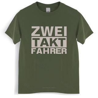 เสื้อยืดโอเวอร์ไซส์มาใหม่ เสื้อยืดลําลอง แขนสั้น พิมพ์ลาย ZweiTaktFahrer Mopedjungs Simson MZ สีดํา สําหรับผู้ชายS-4XL