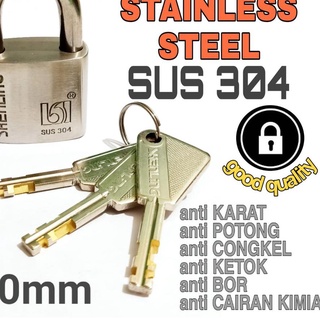 ✧ กุญแจเหล็กสเตนเลส SUS 304 ป้องกันสนิม สําหรับตัด เจาะ เคมีเหลว