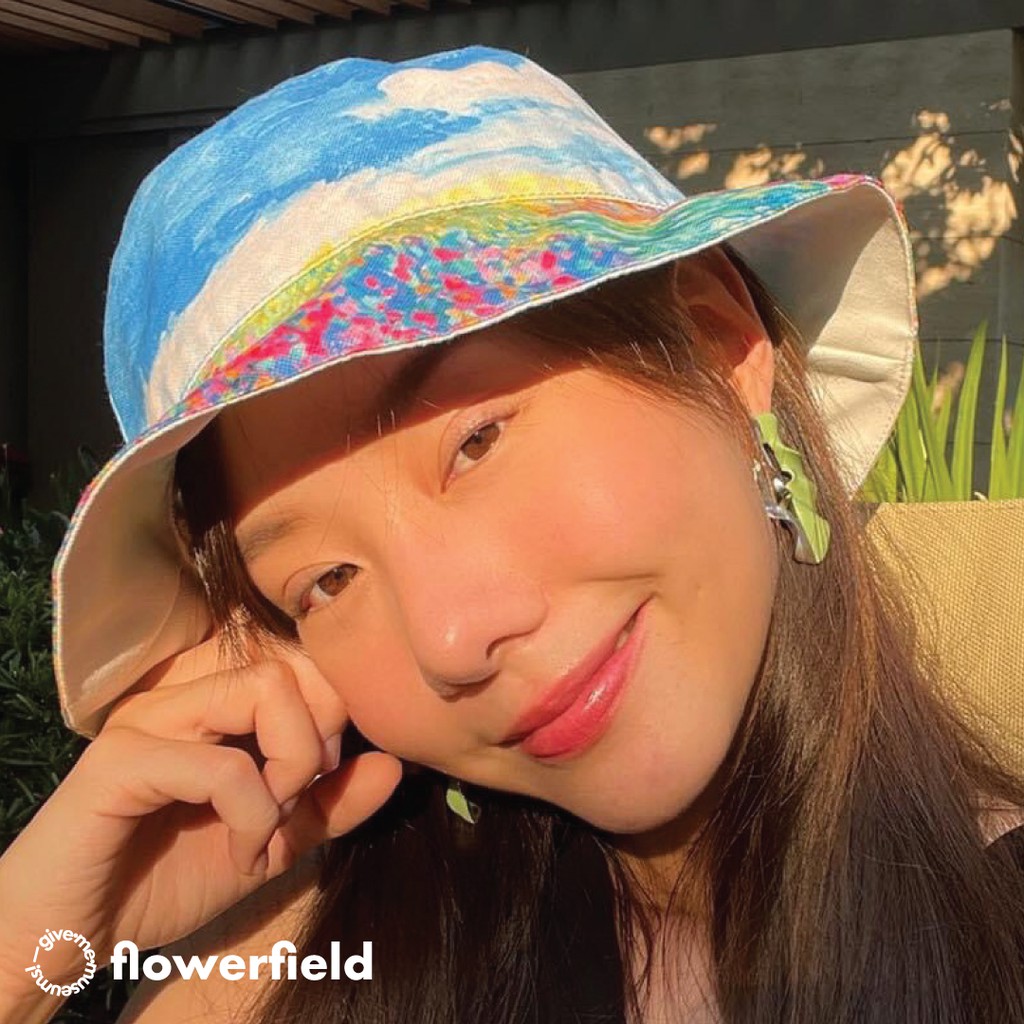 รูปภาพสินค้าแรกของBucket hat หมวกบัคเก็ต ใส่ได้สองด้าน มีหลายลายให้เลือก givememuseums ดอกไม้ ธรรมชาติ