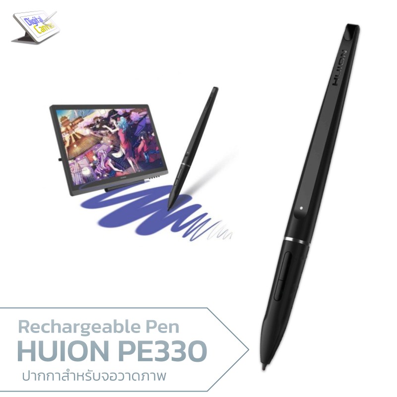 ปากกา-pe330-pen68d-p68d-สำหรับจอวาดภาพ-huion-kamvas-gt-191-gt-221-pro-gt-156hd-gt-220-v2-gt-156hd-v2