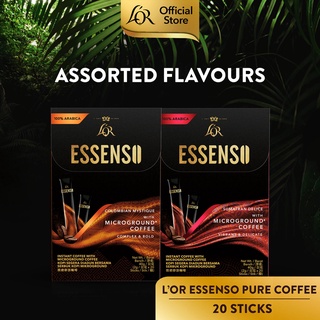 LOR ESSENSO Microground Instant Pure กาแฟสายแคมป์ ไมโครกราวด์ Coffee, 20 Sticks โคลัมเบีย สุมาตรา