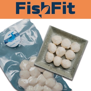 Fishfit Ocean Pals ลูกชิ้นปลาหมึกกรุบ แช่แข็ง 200 กรัม Frozen Squid balls 200g.