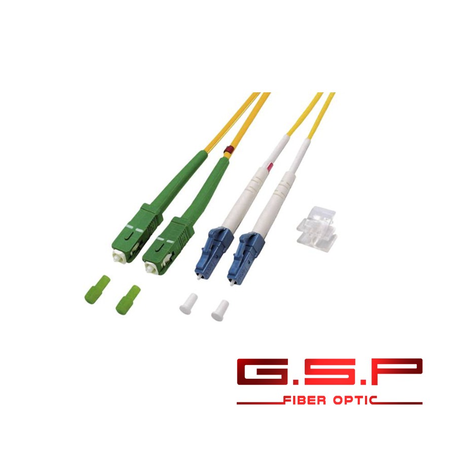 ภาพหน้าปกสินค้าPATCHCORD LC/UPC - SC/APC SM SX 2mm. 3M. GSP band เครื่องมือFiber optic,อุปกรณ์ fiber optic จากร้าน gspfibershop บน Shopee