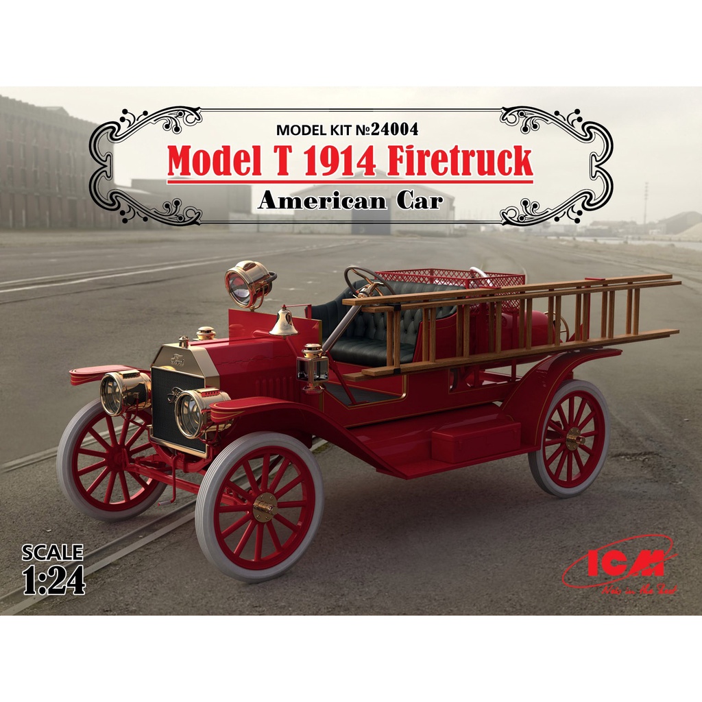 โมเดลประกอบ-icm-model-1-24-icm24004-model-t-1914-firetruck-american-car