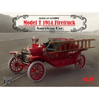 โมเดลประกอบ ICM Model 1/24 ICM24004 Model T 1914 Firetruck, American Car