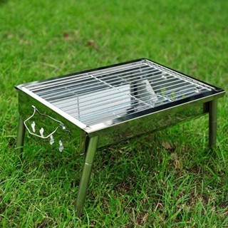 ตาปิ้งย่างถ่าน เตาปิ้งย่างพกพา mini Portable Grill Charcoal BBQ Barbecue เตาบาร์บีคิว เตาย่าง เตาบาร์บีคิว