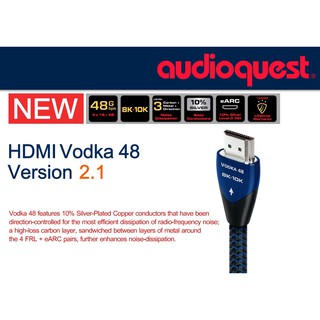 AUDIOQUEST : HDMI-VODKA 48 VERSION 2.1 (1.0M) , (2.0M) , (3.0M)