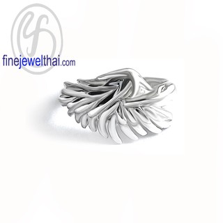 Finjewelthai แหวนเงิน-แหวนหงส์-แหวนเกลี้ยง-เงินแท้-R138200