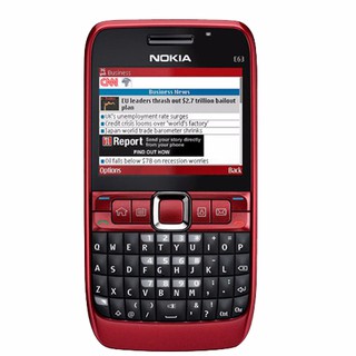 โทรศัพท์มือถือโนเกียปุ่มกด  NOKIA E63 (สีแดง)  3G/4G  รุ่นใหม่2020