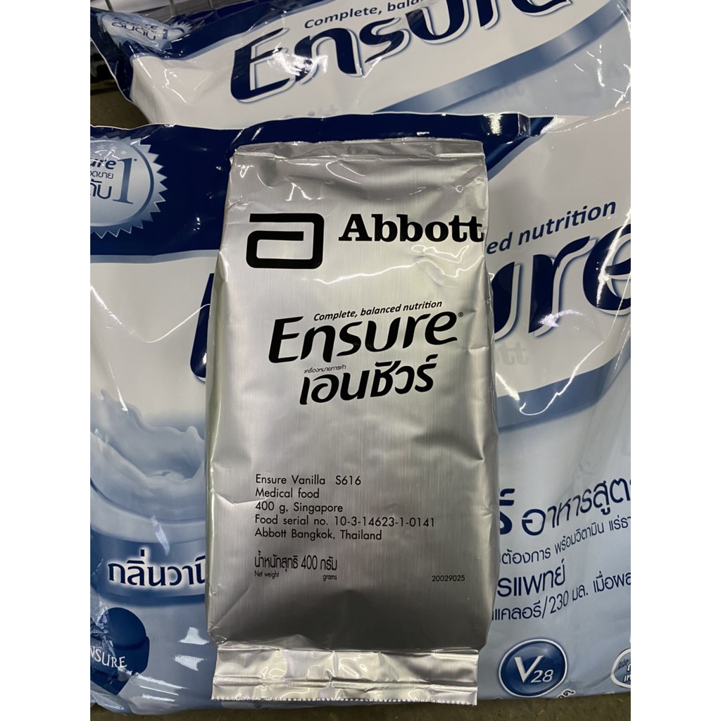 ภาพสินค้าEnsure Vanilla เอนชัวร์ กลิ่นวานิลลา แบบถุงเติม ขนาด 400 กรัม จากร้าน u888print บน Shopee ภาพที่ 3