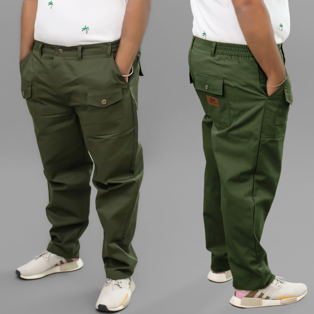 big-boyz-รุ่น-basic-ขายาว-สีเขียวขี้ม้า-ทรงกระบอกเล็ก-มีไซส์-เอว-26-48-นิ้ว-ss-5xl-กางเกงใส่ทำงาน-กางเกงผู้ชา