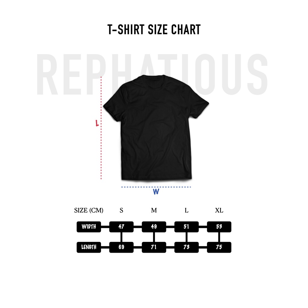 เสื้อยืดผ้าฝ้ายพิมพ์ลายrephatious-t-shirt-indifferent-black-cotton-combed-24s