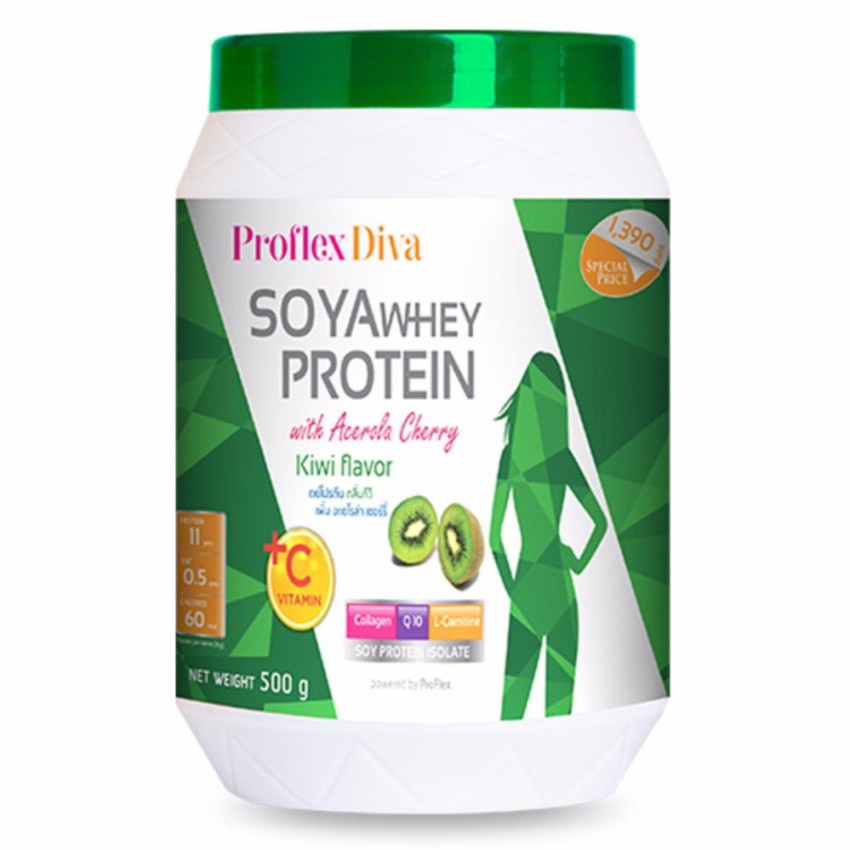 proflex-diva-whey-protein-kiwi-500-g-เสริมสร้างความสวยงามทำให้รูปร่าง