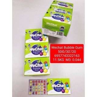 หมากฝรั่งวีแชท(Wechat Bubble gum ) 1 กล่อง บรรจุ 30 ชิ้น