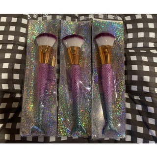 พร้อมส่ง💜 แปรงแต่งหน้าด้ามลายนางเงือก