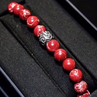 Live Simple Style กำไลหินแท้ (Red Sea Sediment Jasper)