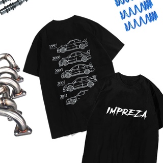 ราคาเสื้อยืดแขนสั้น ผ้าฝ้าย พิมพ์ลายรถยนต์ Impreza Speedmaster Rally 22B EJ25 GD S203 แฟชั่นฤดูร้อนS-3XL