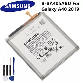 SAMSUNG EB-BA405ABEแบตเตอรี่3100MAh สำหรับ SAMSUNG Galaxy A40 2019 SM-A405FM/DS A405FN/DS GH82-19582A + เครื่องมือ