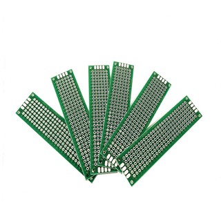 บอร์ดทองแดง PCB สองด้าน 2x8 ซม. 10 ชิ้น