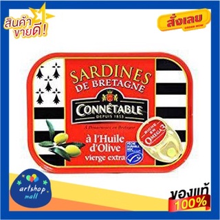 Connetable Sardines In Extra Virgin Olive Oil 135g/ปลาซาร์ดีนบรรจุในน้ำมันมะกอกเอ็กซ์ตร้าเวอร์จิ้น 135g