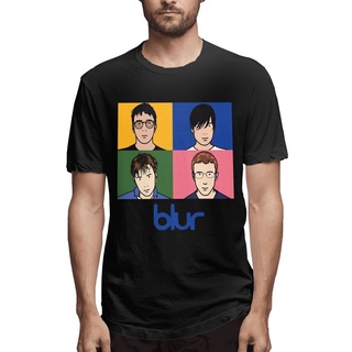 เสื้อยืด พิมพ์ลายวงร็อค Blur ภาษาอังกฤษ สไตล์ฮาราจูกุ สําหรับผู้ชาย