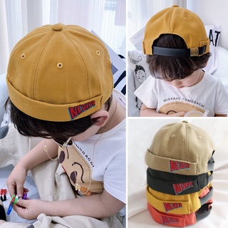 🔥BaiLe🔥Baby hat Korean version of the spring and autumn thin landlord hat childrens summer melon hat boys and girls beret pumpkin hat tide